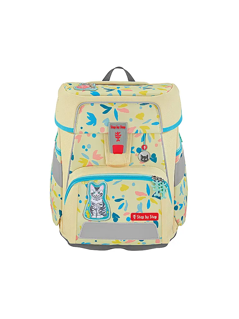 STEP BY STEP | Set de Mochila Escolar 5 piezas SPACE Cat Lilly | Crema