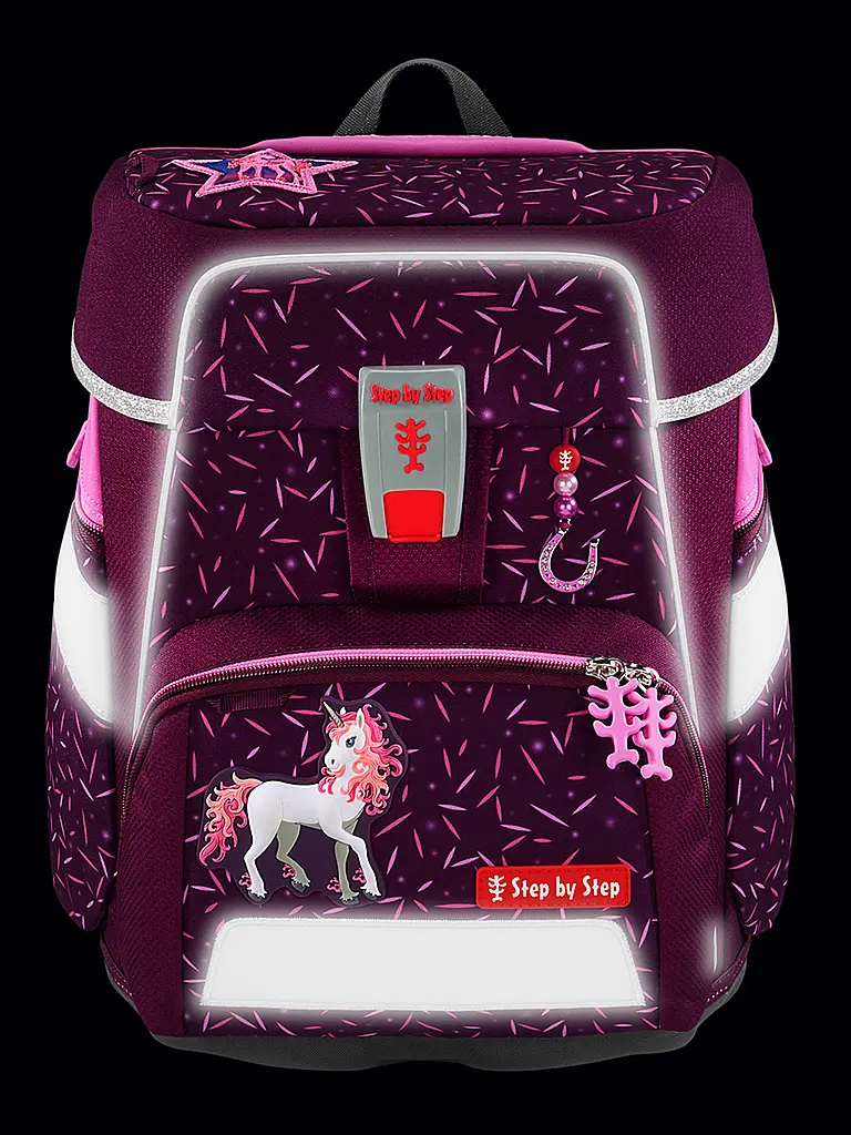 STEP BY STEP | Set de mochila escolar 5 piezas SPACE Pretty Unicorn | Baya
