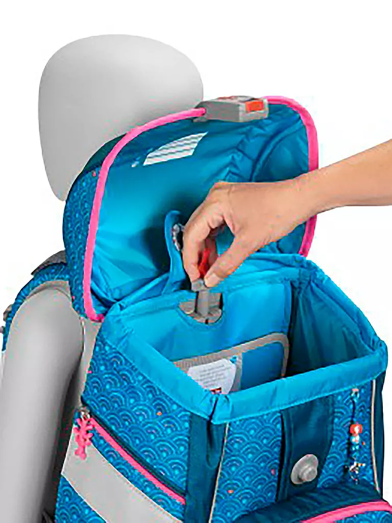 STEP BY STEP | Set de mochila escolar 6 piezas 2en1 Plus Dolphin Pippa | Turquesa