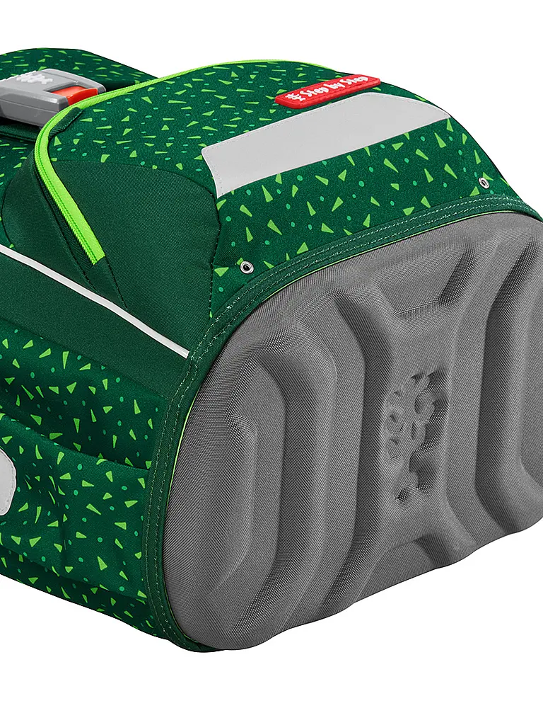 STEP BY STEP | Set de mochila escolar BASIS Green Graphics | Verde oscuro