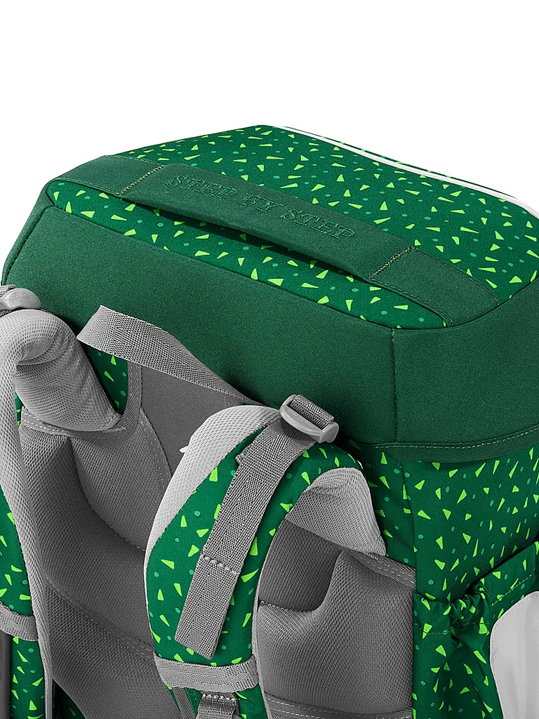 STEP BY STEP | Set de mochila escolar BASIS Green Graphics | Verde oscuro