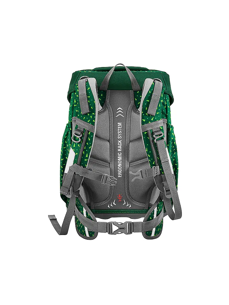 STEP BY STEP | Set de mochila escolar BASIS Green Graphics | Verde oscuro