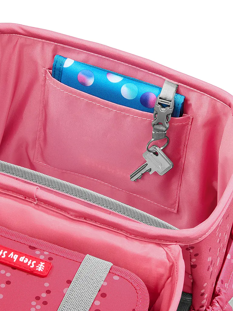 STEP BY STEP | Set de mochila escolar BASIS Pink Bubbles | Fucsia