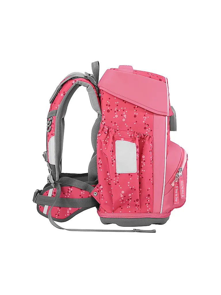 STEP BY STEP | Set de mochila escolar BASIS Pink Bubbles | Fucsia