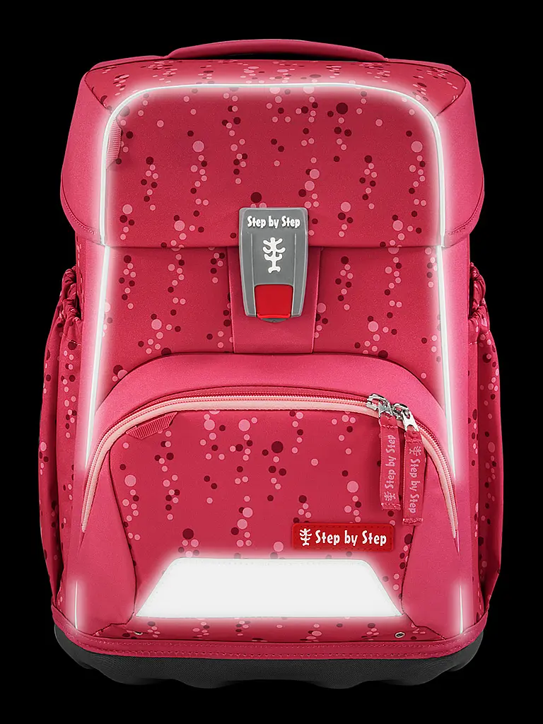 STEP BY STEP | Set de mochila escolar BASIS Pink Bubbles | Fucsia