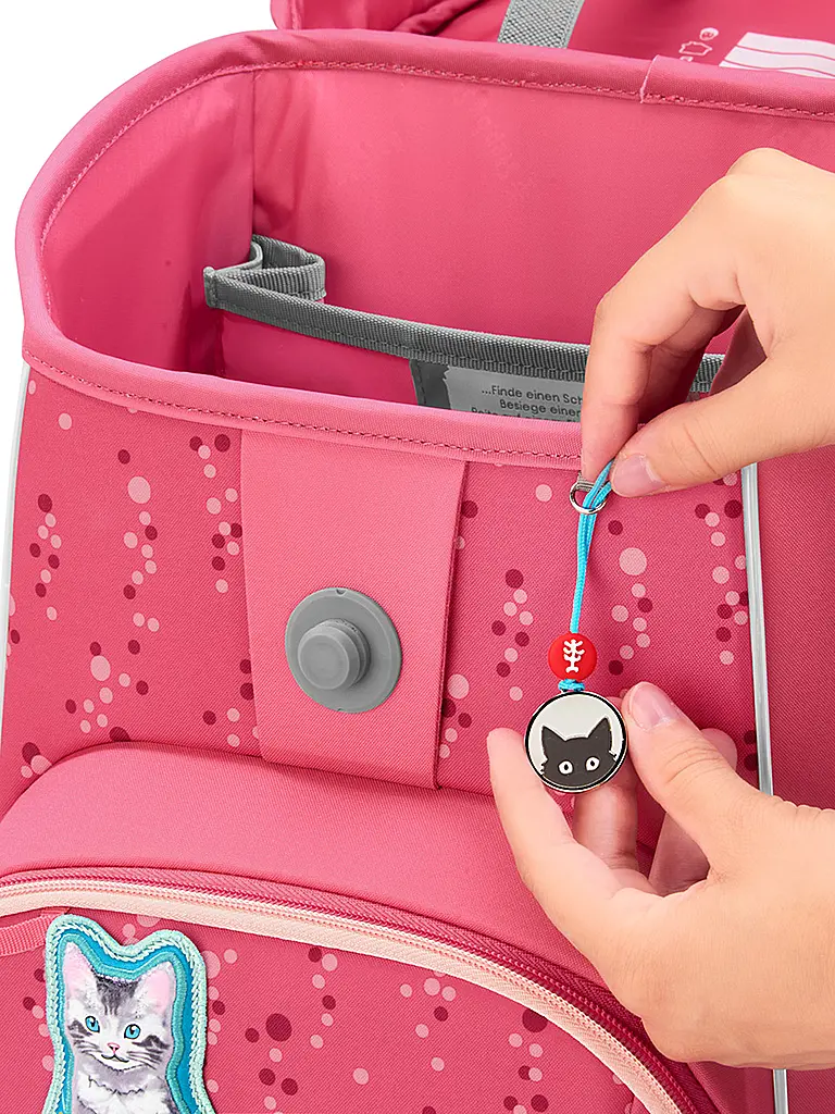 STEP BY STEP | Set de mochila escolar BASIS Pink Bubbles | Fucsia