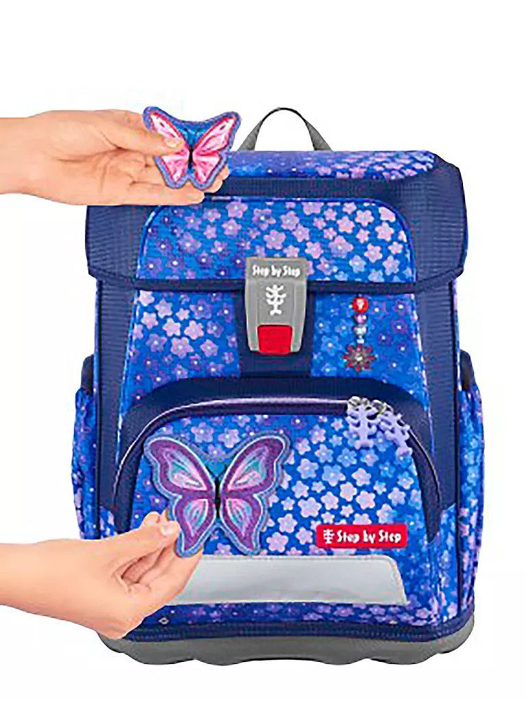 STEP BY STEP | Set de mochila escolar Cloud 5 piezas Butterfly Maja | Lila