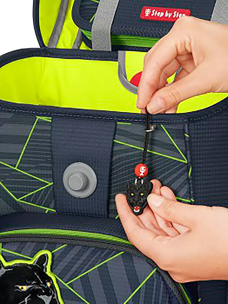 STEP BY STEP | Set de mochila escolar Cloud 5 piezas Cat Chiko | Negro