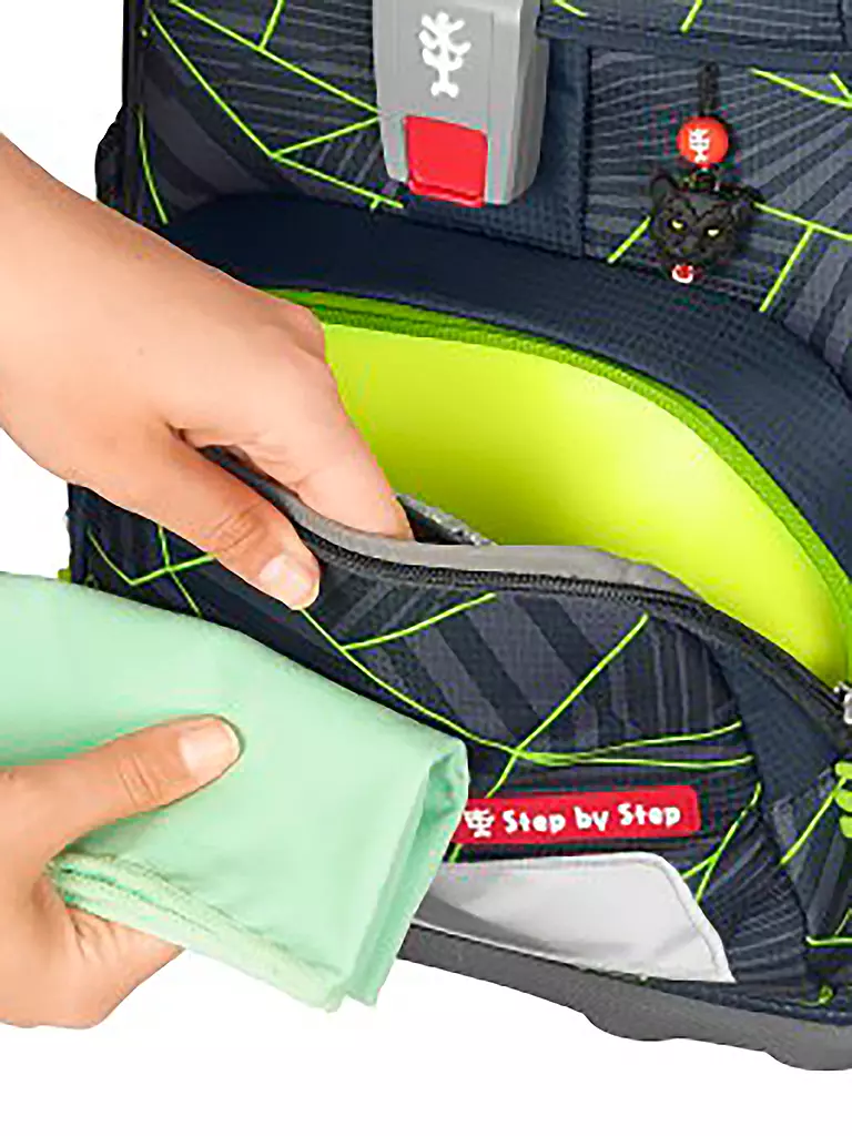 STEP BY STEP | Set de mochila escolar Cloud 5 piezas Cat Chiko | Negro