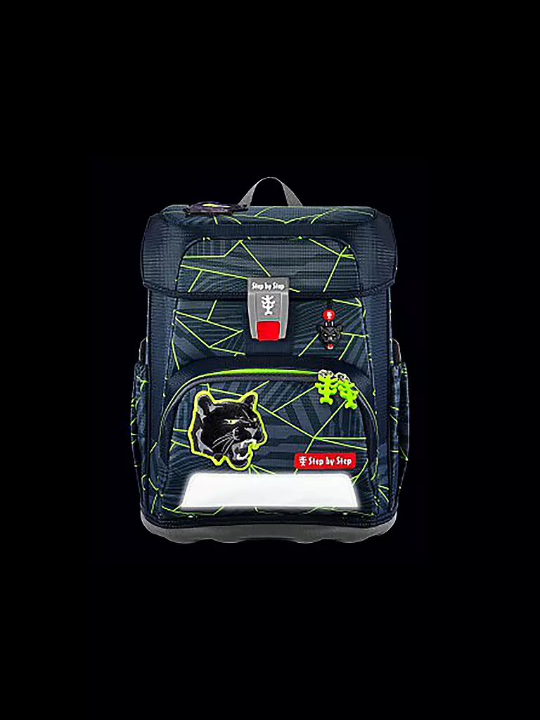 STEP BY STEP | Set de mochila escolar Cloud 5 piezas Cat Chiko | Negro