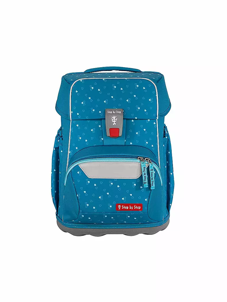 STEP BY STEP | Set de mochila escolar de 4 piezas BASIS Corazones Azules | Azul