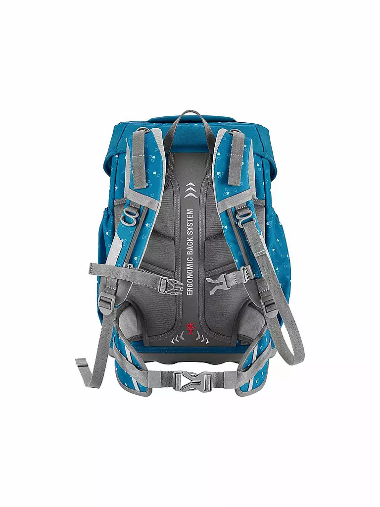 STEP BY STEP | Set de mochila escolar de 4 piezas BASIS Corazones Azules |