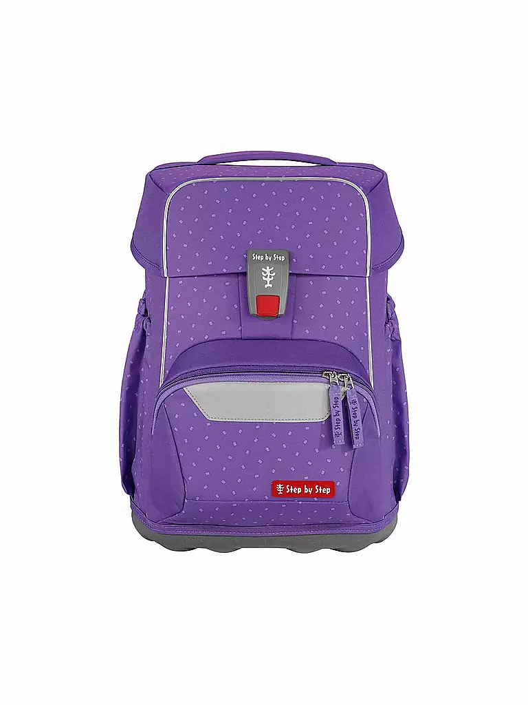STEP BY STEP | Set de mochila escolar de 4 piezas BASIS Purple Konfetti | Lila