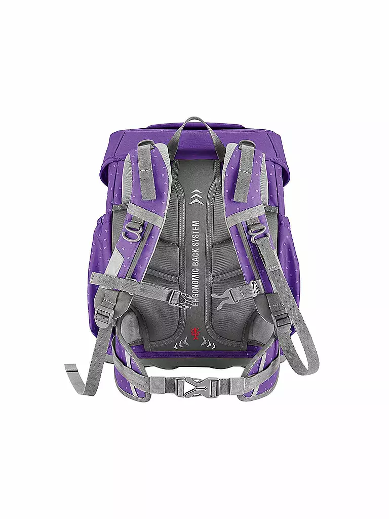 STEP BY STEP | Set de mochila escolar de 4 piezas BASIS Purple Konfetti |