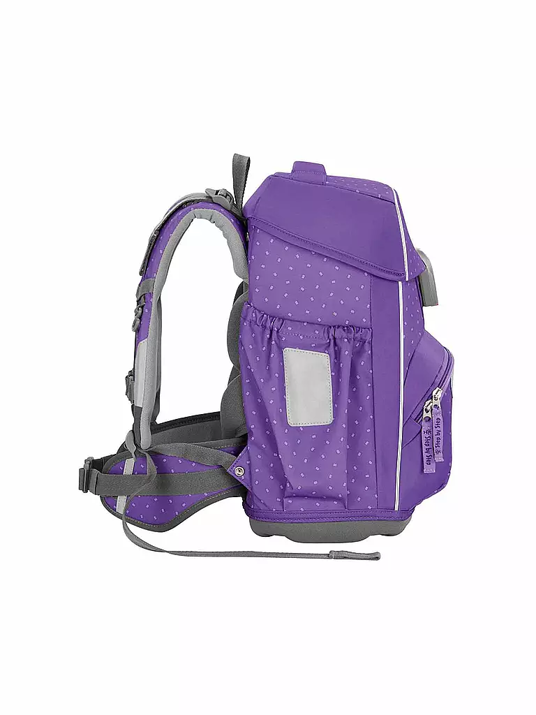 STEP BY STEP | Set de mochila escolar de 4 piezas BASIS Purple Konfetti |