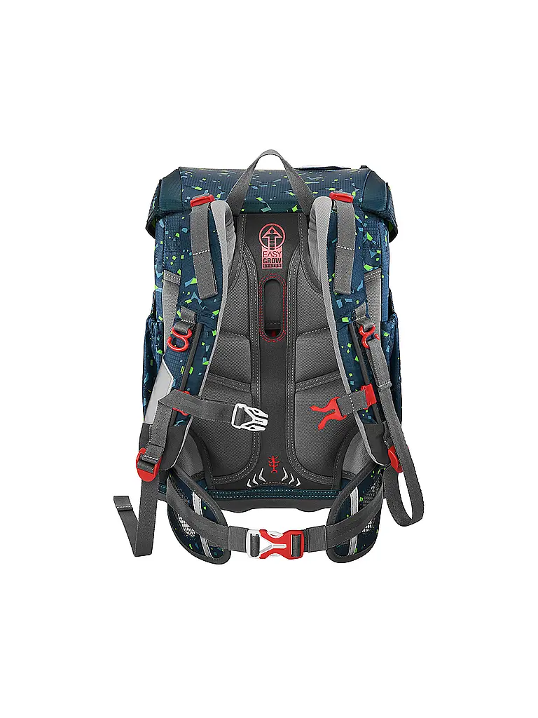 STEP BY STEP | Set de mochila escolar de 5 piezas CLOUD Bagger Rocco | Verde oscuro