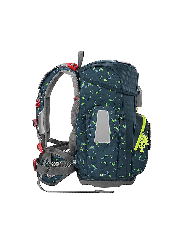 STEP BY STEP | Set de mochila escolar de 5 piezas CLOUD Bagger Rocco | Verde oscuro