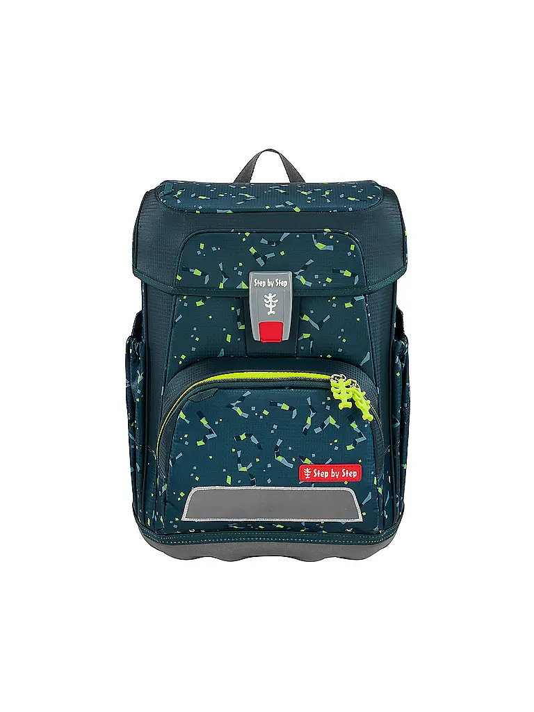 STEP BY STEP | Set de mochila escolar de 5 piezas CLOUD Bagger Rocco | Verde oscuro