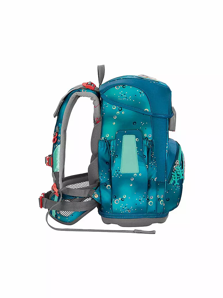 STEP BY STEP | Set de mochila escolar de 5 piezas CLOUD Basty | Turquesa