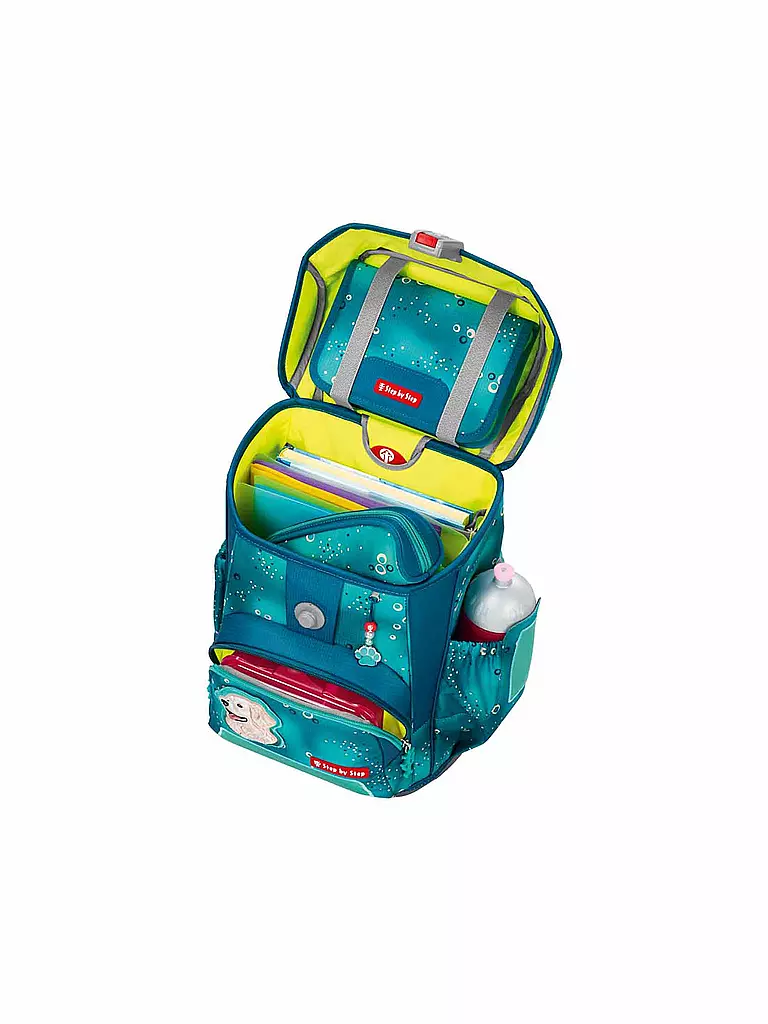 STEP BY STEP | Set de mochila escolar de 5 piezas CLOUD Basty | Turquesa
