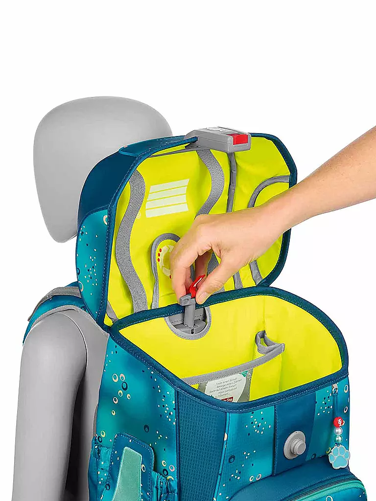 STEP BY STEP | Set de mochila escolar de 5 piezas CLOUD Basty | Turquesa