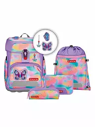 STEP BY STEP | Set de mochila escolar de 5 piezas CLOUD FLASH Butterfly Luna | Lila