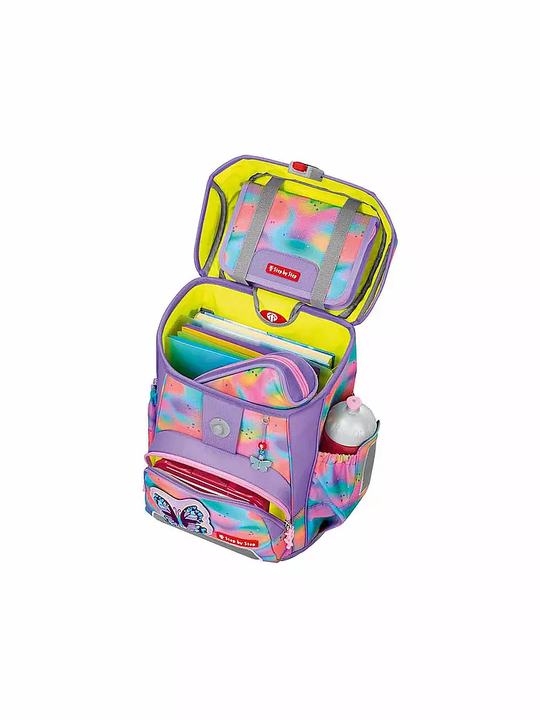 STEP BY STEP | Set de mochila escolar de 5 piezas CLOUD FLASH Butterfly Luna | Lila