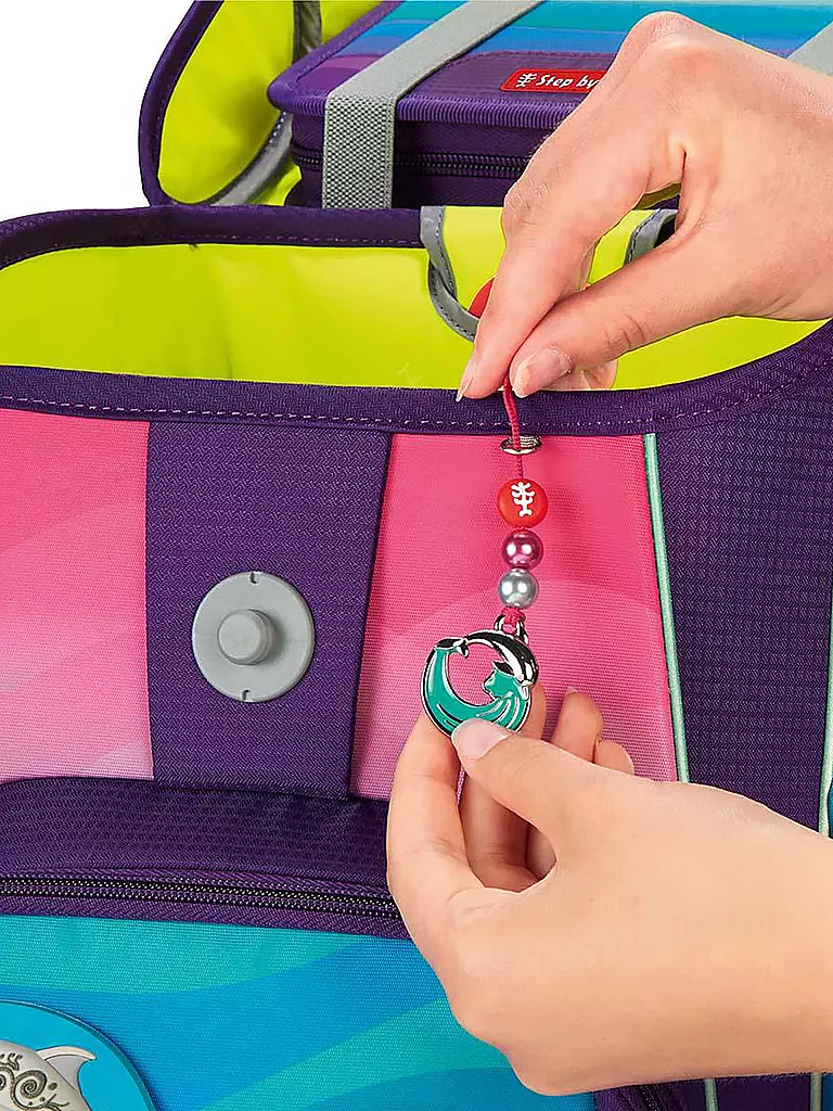 STEP BY STEP | Set de Mochila Escolar de 5 Piezas CLOUD Ocean Dolphin Lana |