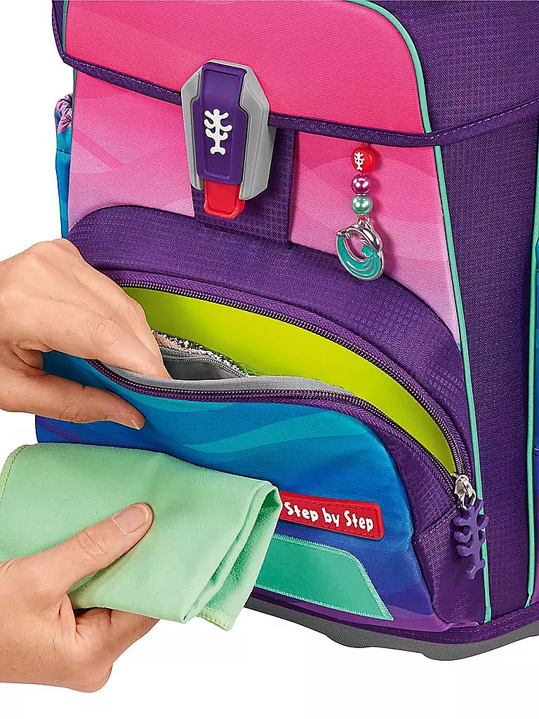 STEP BY STEP | Set de Mochila Escolar de 5 Piezas CLOUD Ocean Dolphin Lana |