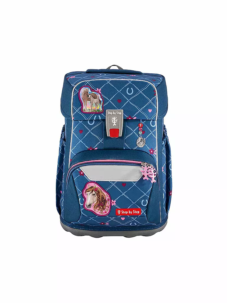 STEP BY STEP | Set de mochila escolar de 5 piezas GIANT Horse Lima | Azul