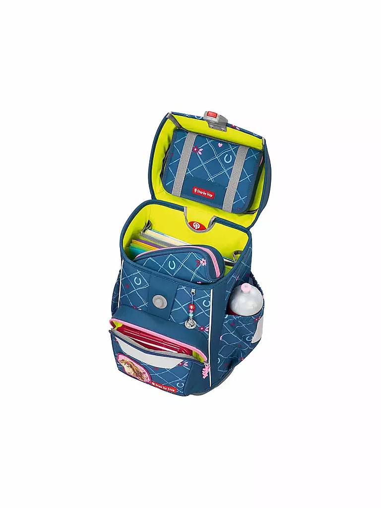 STEP BY STEP | Set de mochila escolar de 5 piezas GIANT Horse Lima | Azul