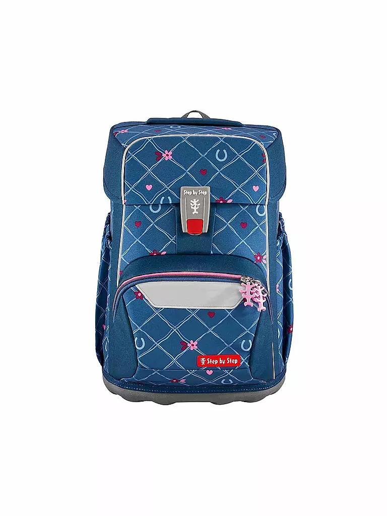 STEP BY STEP | Set de mochila escolar de 5 piezas GIANT Horse Lima | Azul