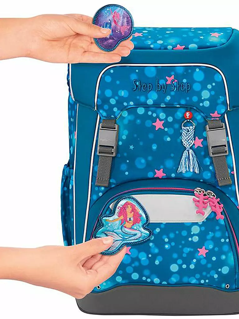 STEP BY STEP | Set de mochila escolar de 5 piezas GIANT Memaid Lola | Turquesa