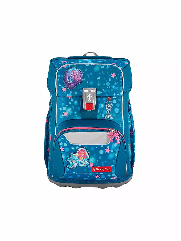 STEP BY STEP | Set de mochila escolar de 5 piezas GIANT Mermaid Lola | Azul
