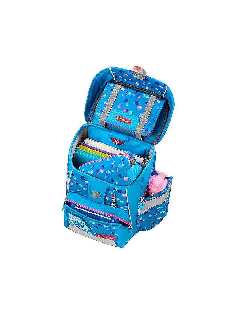 STEP BY STEP | Set de mochila escolar de 5 piezas SPACE Dolphin Finja |