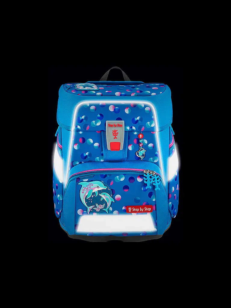 STEP BY STEP | Set de mochila escolar de 5 piezas SPACE Dolphin Finja |