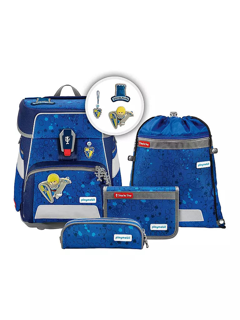 STEP BY STEP | Set de mochila escolar de 5 piezas Space Playmobil - Arwynn | Sin color