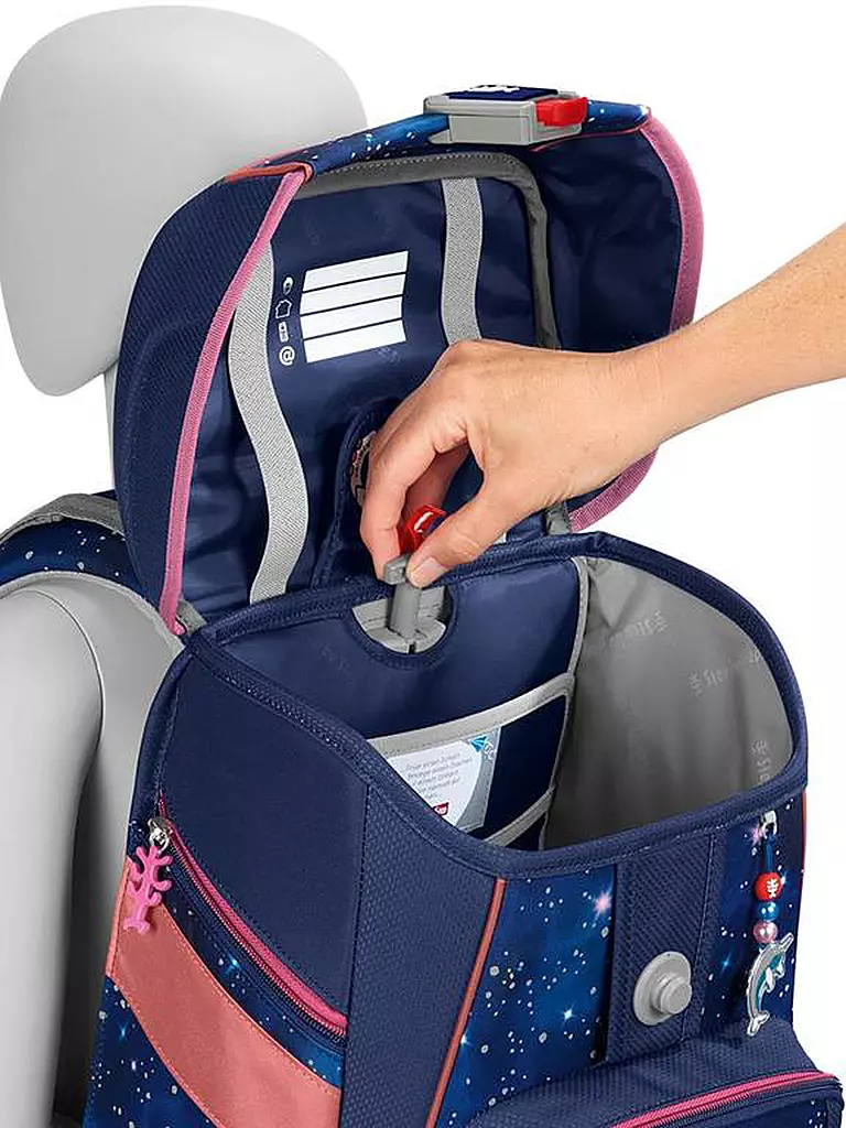 STEP BY STEP | Set de mochila escolar de 5 piezas SPACE Reflect Star Seahorse Zoe | 