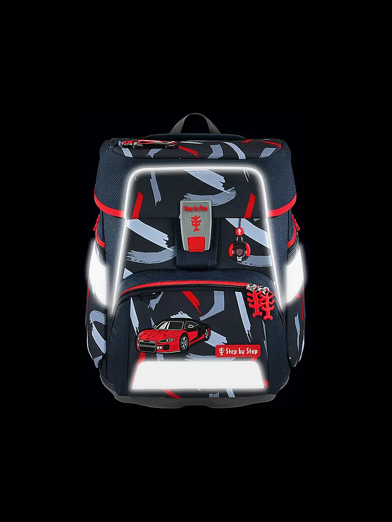 STEP BY STEP | Set de mochila escolar de 5 piezas SPACE Sports Car Mick | 