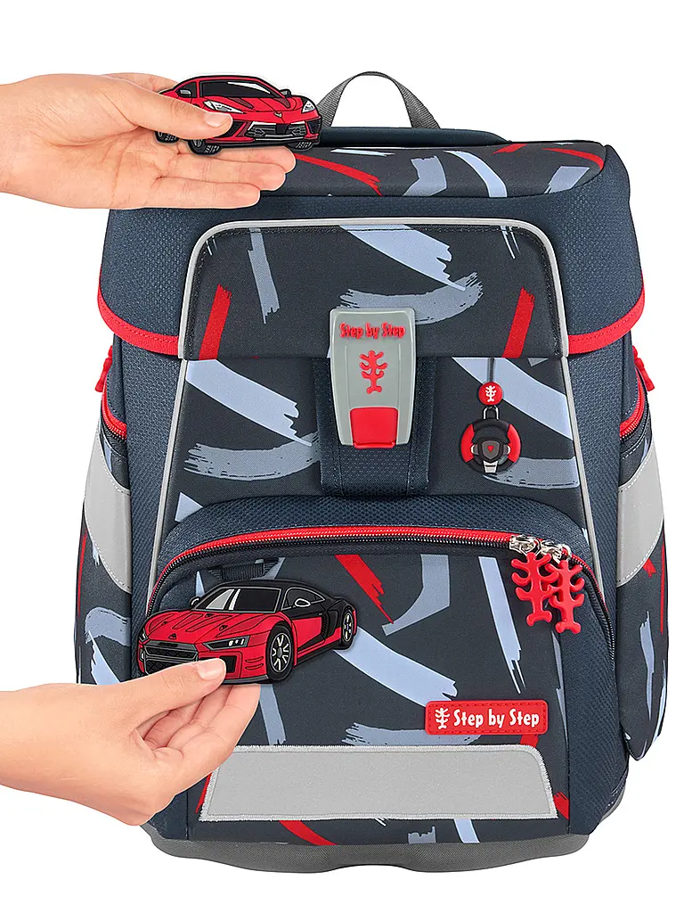 STEP BY STEP | Set de mochila escolar de 5 piezas SPACE Sports Car Mick | 