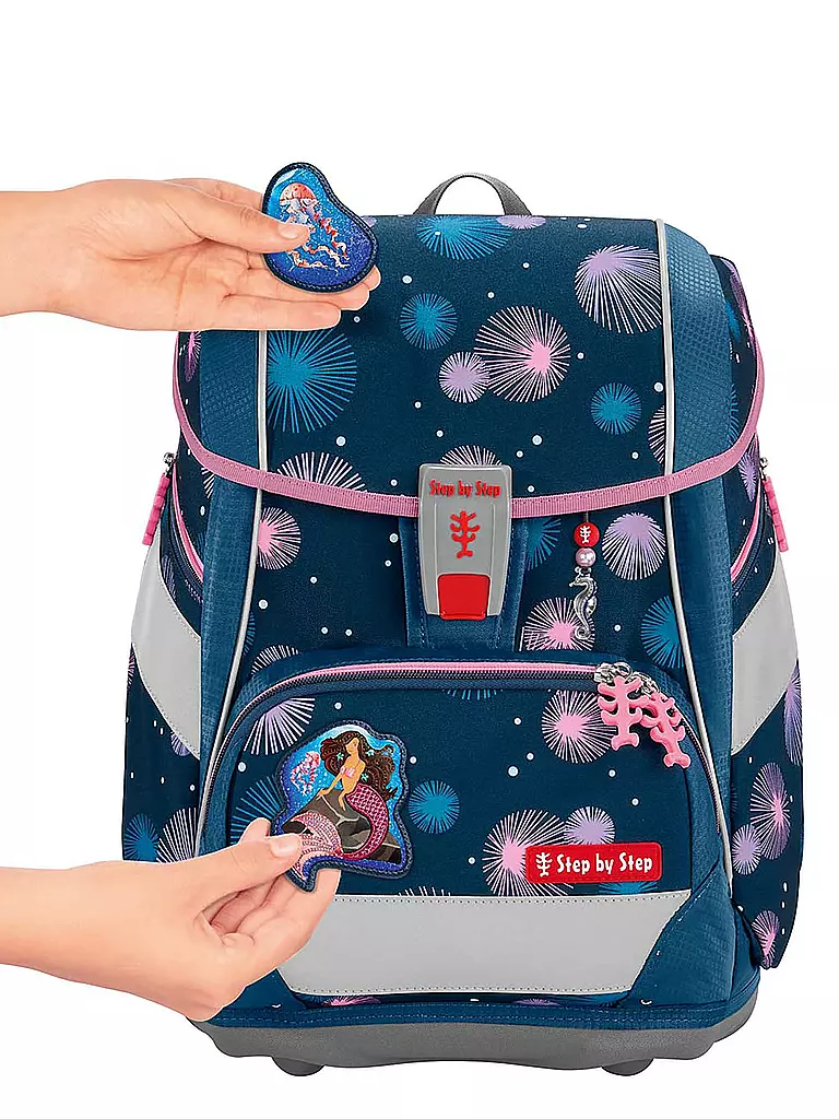 STEP BY STEP | Set de mochila escolar de 6 piezas - 2en1 Plus Mermaid Delia |