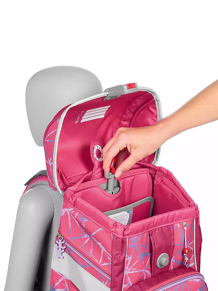 STEP BY STEP | Set de mochila escolar de 6 piezas - 2en1 Plus Star Stella | Fucsia