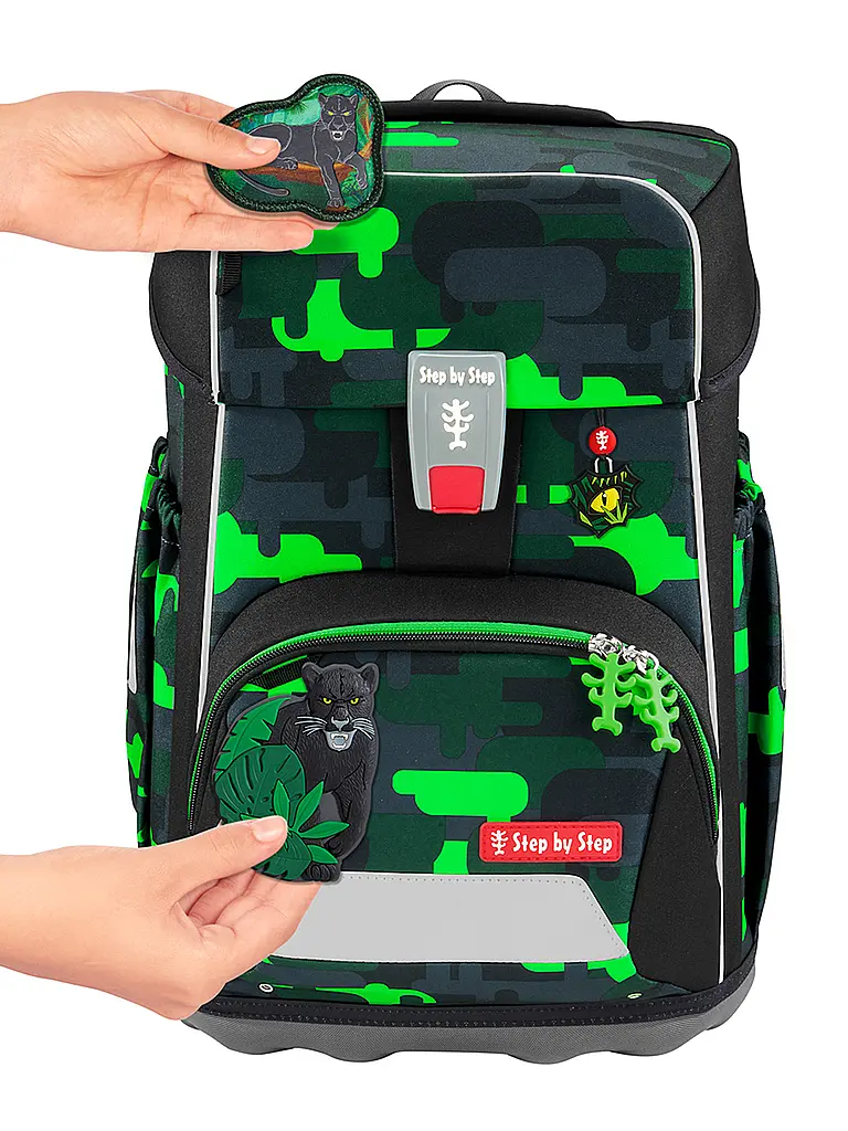 STEP BY STEP | Set de mochila escolar GIANT de 5 piezas Black Cat Chiko | 