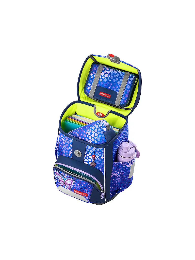 STEP BY STEP | Set de mochila escolar GIANT de 5 piezas Butterfly Maja | Lila