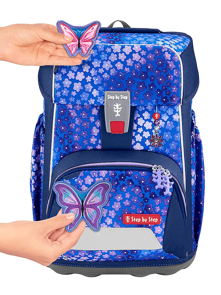STEP BY STEP | Set de mochila escolar GIANT de 5 piezas Butterfly Maja | Lila