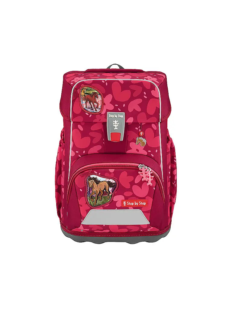 STEP BY STEP | Set de mochila escolar GIANT de 5 piezas Wild Horse Nora | Rojo