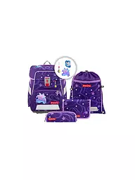 STEP BY STEP | Set de mochila escolar Space Monter Truck Rocky de 5 piezas | Lila