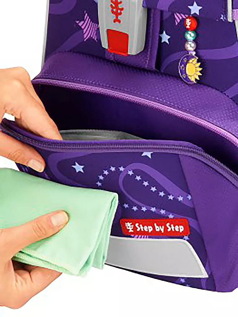 STEP BY STEP | Set de mochila escolar Space 5 piezas | Lila