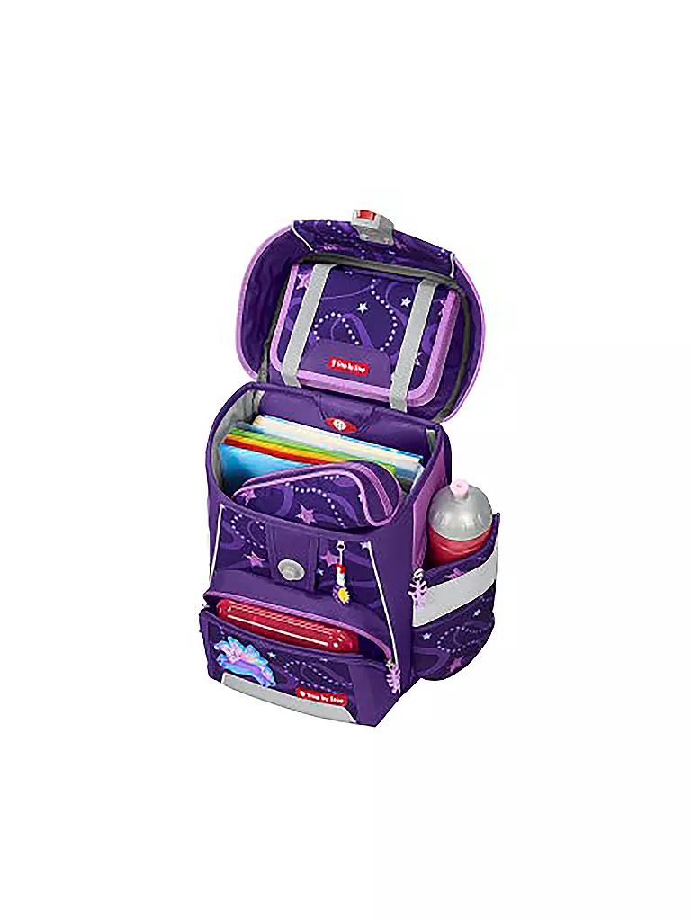 STEP BY STEP | Set de mochila escolar Space 5 piezas | Lila