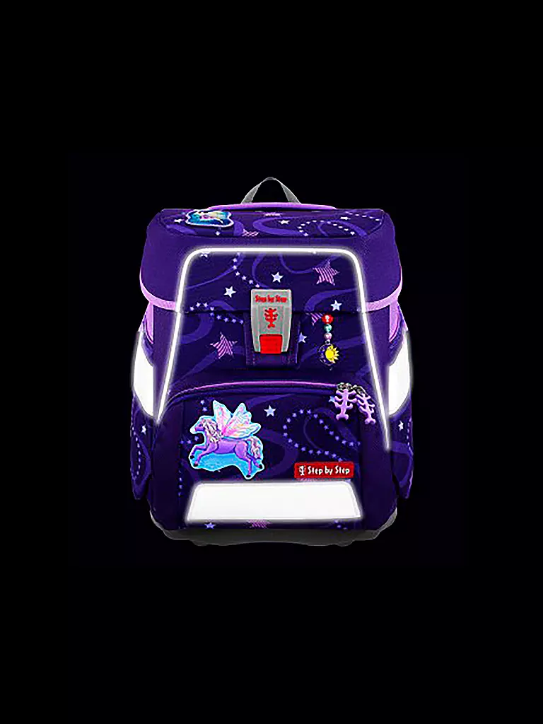 STEP BY STEP | Set de mochila escolar Space 5 piezas | Lila